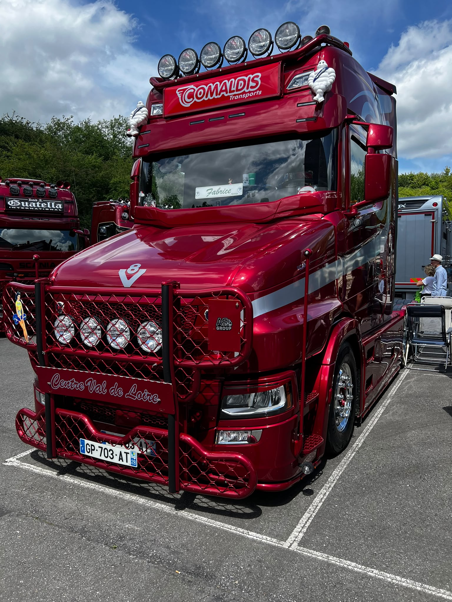 Klassieke Scania Torpedo vrachtwagen